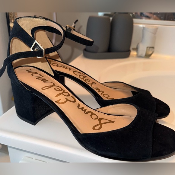 Sam Edelman minimalists party Elegant Black Heels size 8.5 - Picture 5 of 7